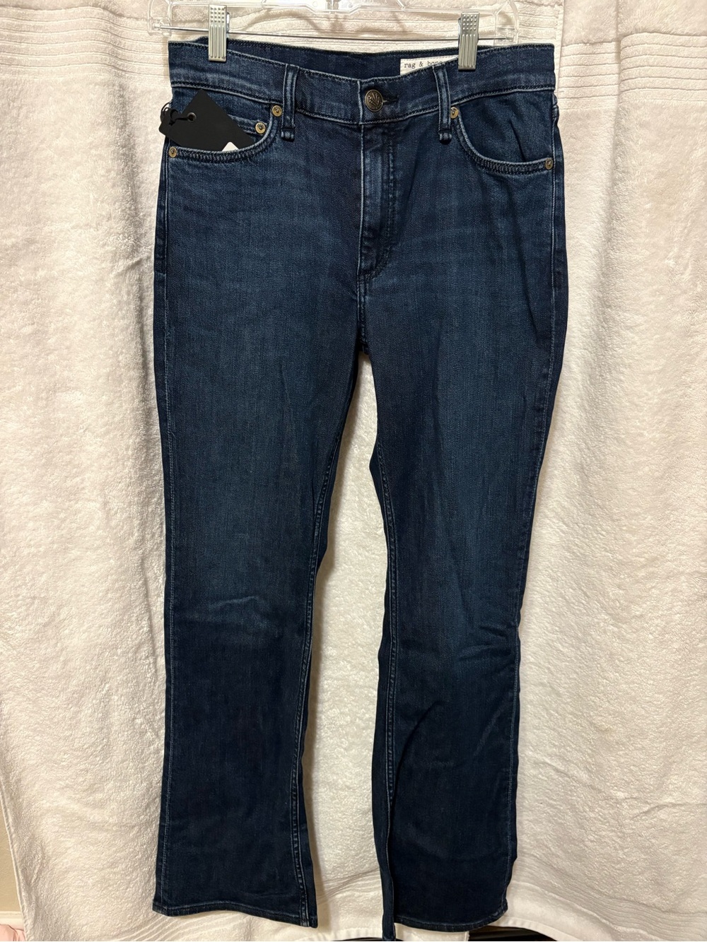 rag & bone Women's Dark Blue Bootcut Jeans
